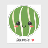 Watermeloen Gezicht Vinyl Sticker voor Waterfles e (Vel)