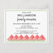 Watermeloen gezinshereniging Uitnodiging Briefkaar (Voorkant)