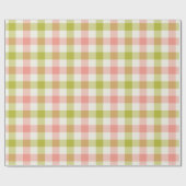 Watermeloen Gingham - Inpakpapier (Vlak)