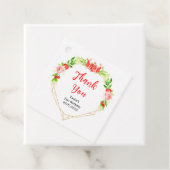 Watermeloen granaatappel verjaardagsfeestje Dank u Bedankjes Labels (In situ)