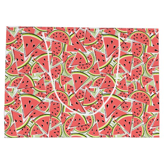 Watermeloen Groen Alles over Groot Cadeauzakje (Achterkant)