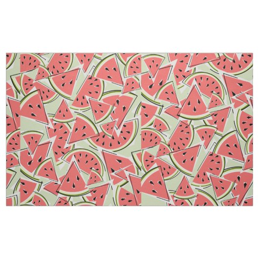 Watermeloen Groen Stof (Fat Quarter)