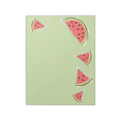 Watermeloen groene artikelen notitieblok (Linkerzijde)