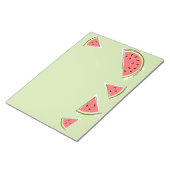 Watermeloen groene artikelen notitieblok (Schuin)