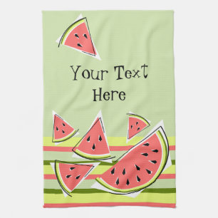 Watermeloen Groene artikelen Stripe keukenhanddoek