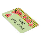 Watermeloen groene artikelen Tekst controleren Magneet (Rechterzijde)