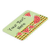 Watermeloen groene artikelen Tekst controleren Magneet (Linkerzijde)