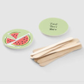 Watermeloen groene artikelen Tekst Handwaaier (Niet-gemonteerd)