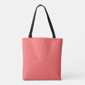 Watermeloen Groene canvas tas roze achterzijde (Achterkant)