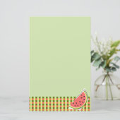 Watermeloen groene Slice Check-benodigdheden Briefpapier (Staand voorkant)