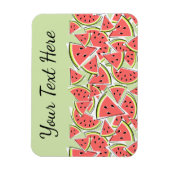 Watermeloen groene tekst magneet (Verticaal)