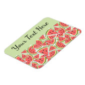 Watermeloen groene tekst magneet (Linkerzijde)