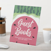 Watermeloen Guest Books Summer Baby shower Reclamebord Met Voetstuk (Insitu)