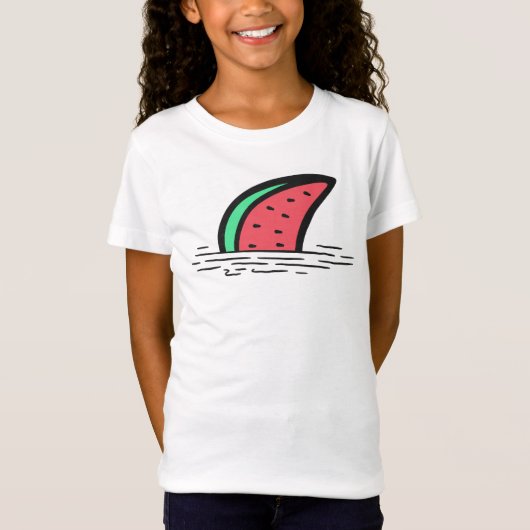 Watermeloen haai t-shirt (Voorkant)