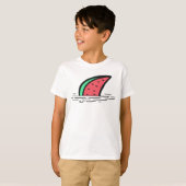 Watermeloen haai t-shirt (Voorkant volledig)