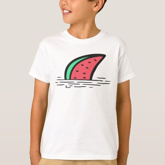 Watermeloen haai t-shirt (Voorkant)