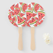 Watermeloen Handwaaier (Voorkant en achterkant)