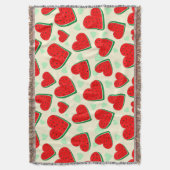Watermeloen Hart Valentijnsdag Vrij Palestina Deken (Voorkant Verticaal)