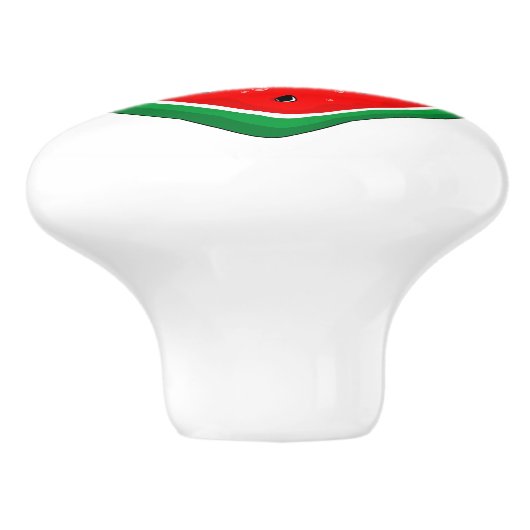 Watermeloen Hart Valentijnsdag Vrij Palestina Keramische Knop (Zijkant)