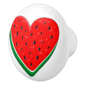 Watermeloen Hart Valentijnsdag Vrij Palestina Keramische Knop (Rechts)