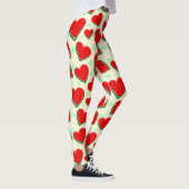 Watermeloen Hart Valentijnsdag Vrij Palestina Leggings (Rechts)