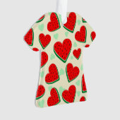 Watermeloen Hart Valentijnsdag Vrij Palestina Ornament (voorkant)