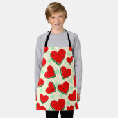 Watermeloen Hart Valentijnsdag Vrij Palestina Schort (Gedragen)
