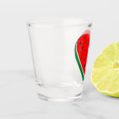 Watermeloen Hart Valentijnsdag Vrij Palestina Shot Glas (Links)