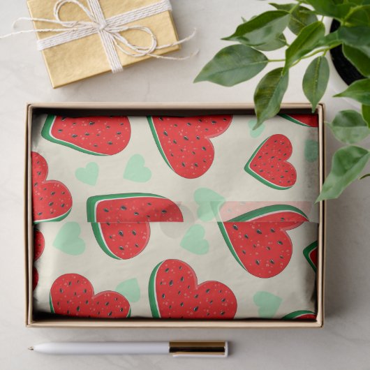 Watermeloen Hart Valentijnsdag Vrij Palestina Tissuepapier (Geschenk)