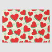 Watermeloen Hart Valentijnsdag Vrij Palestina Tissuepapier (Voorkant)