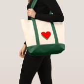 Watermeloen Hart Valentijnsdag Vrij Palestina Tote Bag (Voorkant (product))
