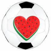 Watermeloen Hart Valentijnsdag Vrij Palestina Voetbal (Voorkant)