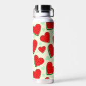Watermeloen Hart Valentijnsdag Vrij Palestina Waterfles (Achterkant)