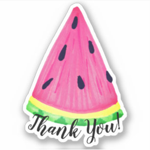 Watermeloen Hartelijk dank Sticker
