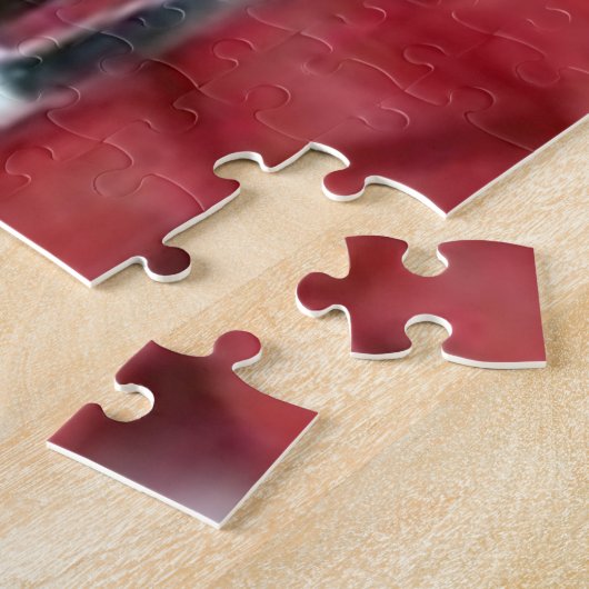 Watermeloen hartpuzzel met cadeaudoos legpuzzel (Zijkant)