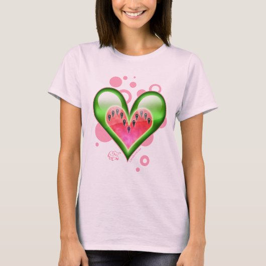 Watermeloen Heart T-shirt (Voorkant)