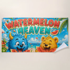 Watermeloen Hemel Epische Zomer Monster Feest Strandlaken