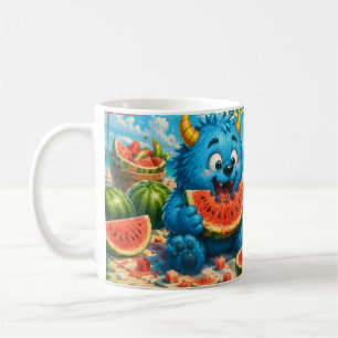 Watermeloen Hemel Monster Strand Feest Koffiemok