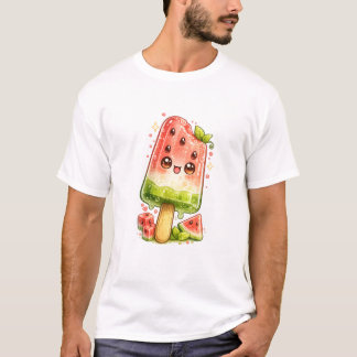 Watermeloen Ijs Pop Kawaii T-Shirt