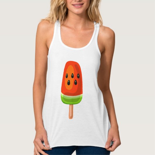Watermeloen ijs tanktop (Voorkant)