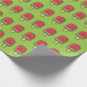 Watermeloen Ijsstokje Cadeaupapier (Hoek)