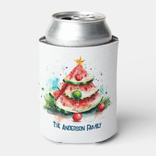 Watermeloen Ik Kerstmis In Juli Blikjeskoeler (Blikje Voorkant)