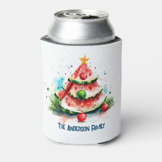 Watermeloen Ik Kerstmis In Juli Blikjeskoeler (Blikje Achterkant)