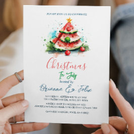 Watermeloen Ik Kerstmis In Juli Kaart