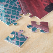 Watermeloen in zwembad legpuzzel (Zijkant)