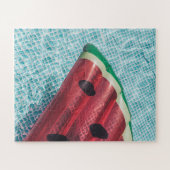Watermeloen in zwembad legpuzzel (Horizontaal)