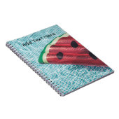 Watermeloen in zwembad notitieboek (Rechterzijde)