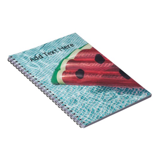 Watermeloen in zwembad notitieboek (Rechterzijde)