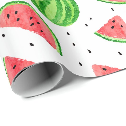 Watermeloen inpakpapier - rood (Rol Hoek)