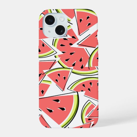 Watermeloen iPhone hoesje 15 Case (Achterkant)